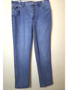 Gloria Vanderbilt Amanda Medium Wash Womens Jeans Size 14